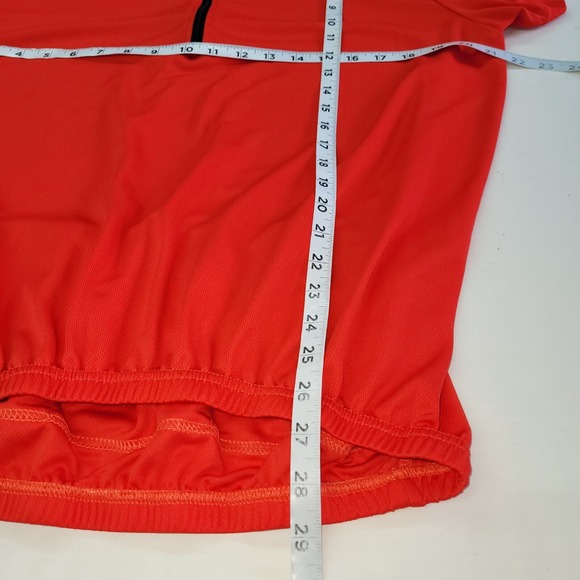 Spotti Cycling Jersey Adult XXL Red Short Sleeve 1/4 Zip Reflective Back Pockets - Picture 8 of 9
